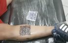 river-plate-fan-qr-code-tattoo