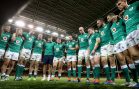 The Ireland team huddle after the game 31/8/2019
