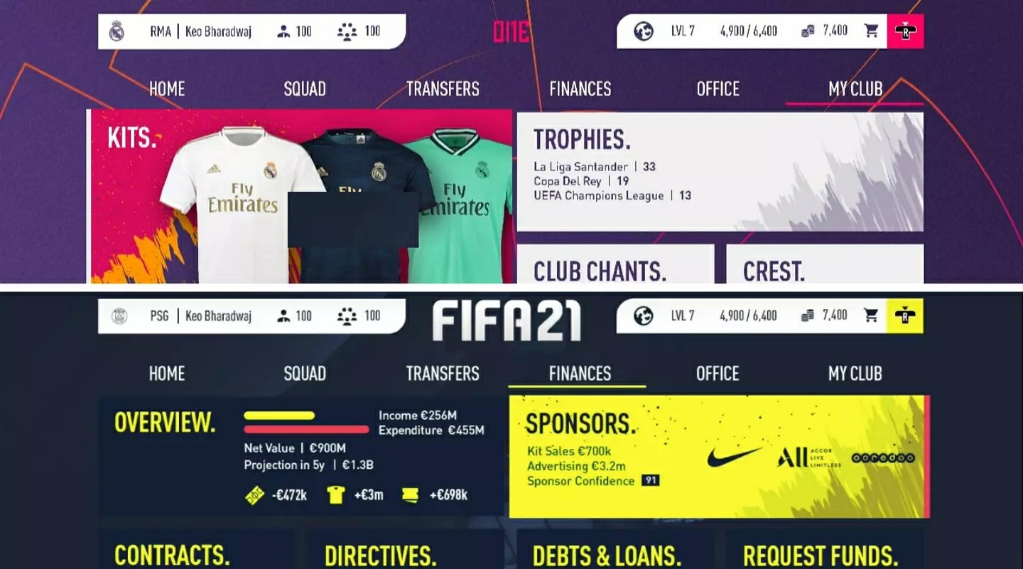 დიზაინერმა FIFA 21-ის კარიერის რეჟიმის კონცეფცია შექმნა (ვიდეო