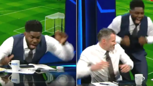 შეშინებული კარაგერი და ბედნიერი მიკა რიჩარდსი - რა ხდებოდა Sky Sports-ის სტუდიაში მანჩესტერ სიტის გოლის შემდეგ? (ვიდეო) 1